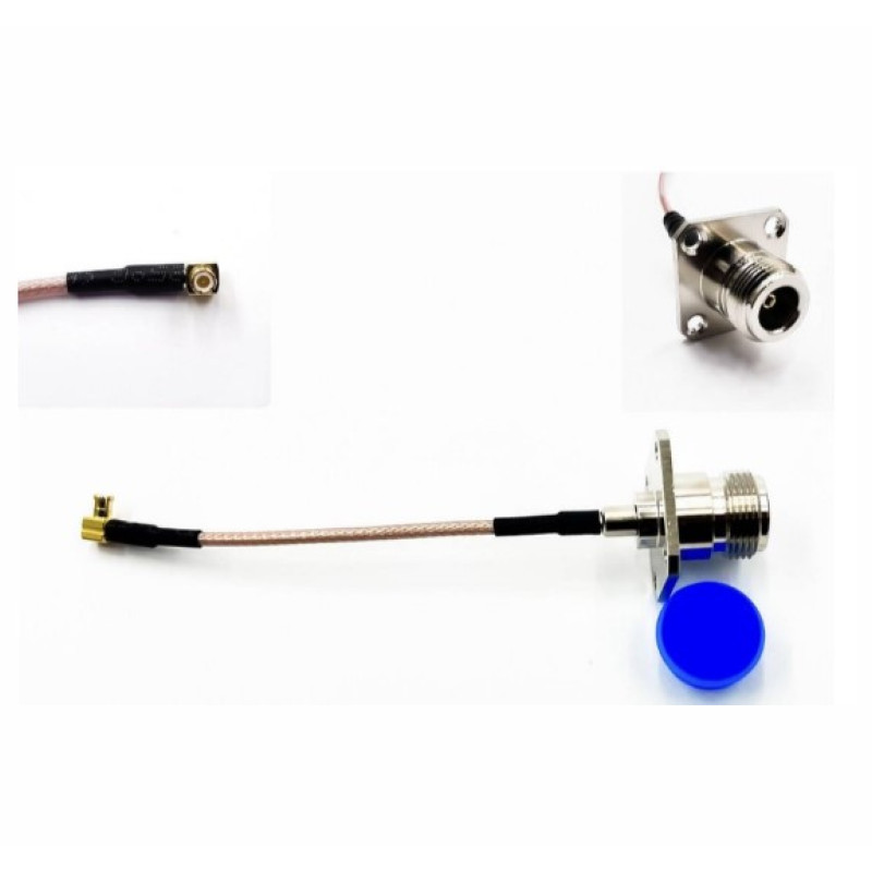 Пігтейл N-Type-Female-Flange - U.FL ВЧ кабель перехідник RG178 25 см