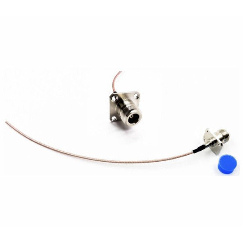 Пигтейл N-Type - Female - No connector ВЧ кабель переходник RG316 длинна 25 см фланцевый