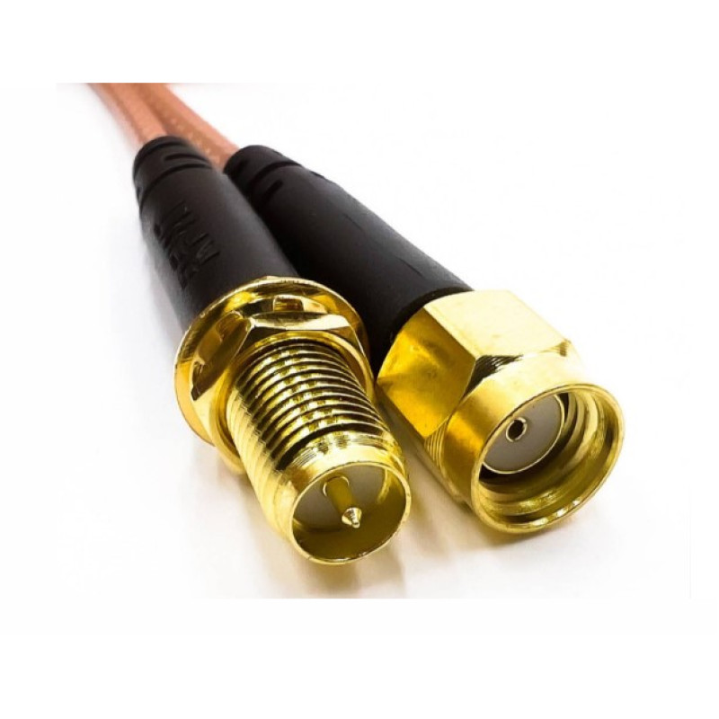 Пігтейл RP-SMA-Male - RP-SMA-Female ВЧ кабель перехідник RG316 довжина 30 см