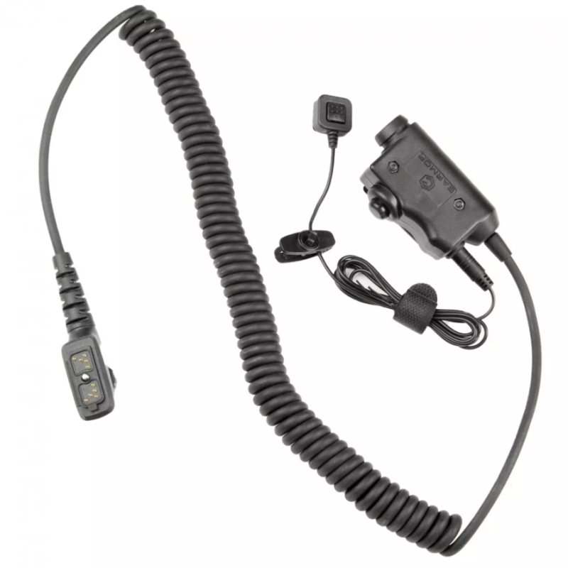 Адаптер-тангента PTT EARMOR М52-PD780G для рації Hytera з додатковою кнопкою PTT