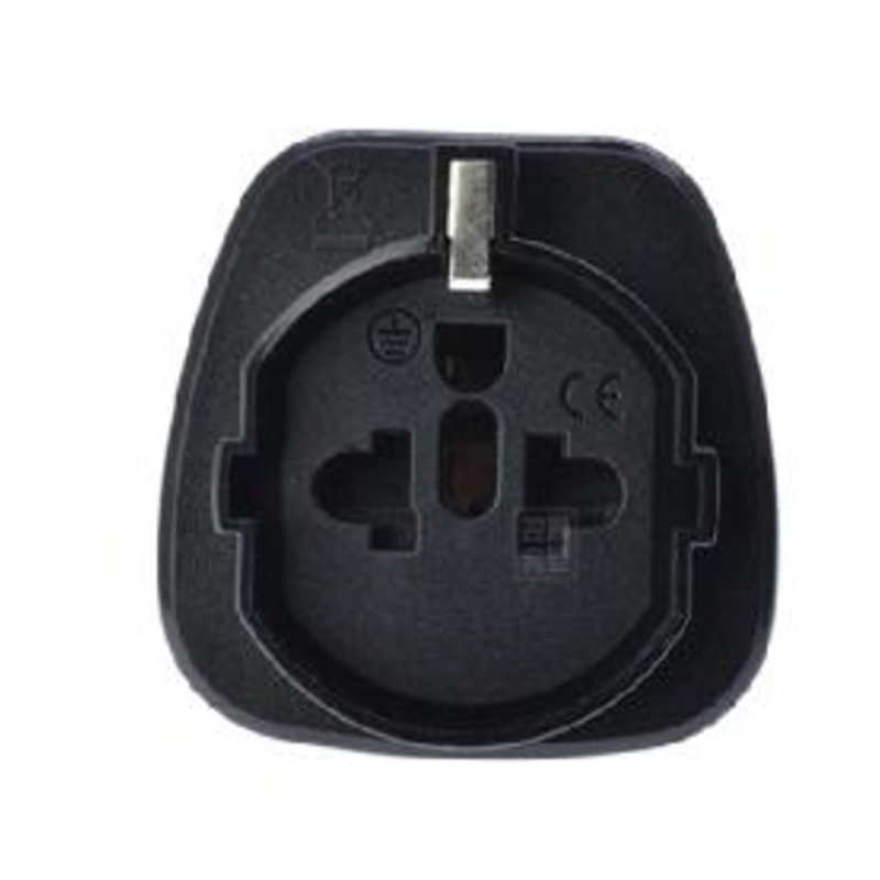 Адаптер перехідник для китайських розеток на євровилку із заземленням