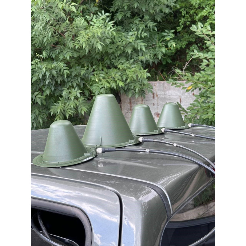 Антена Clover накритого типу 300-400 МHz Квадрофілярна