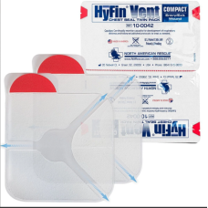 Оклюзійна пов'язка NAR HyFin Compact Vent Chest Seal, подвійний пакет Оклюзійна пов'язка NAR HyFin Compact Vent Chest Seal, подвійний пакет