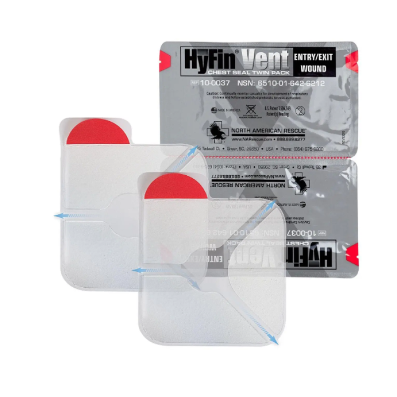 Оклюзійна пов'язка NAR HyFin Vent Chest Seal, подвійний пакет
