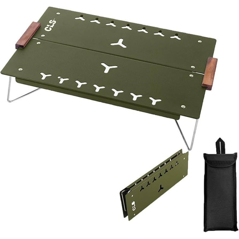 Міні-стіл з алюмінієвого сплаву, складний стіл для відпочинку на природі для пікніку в кемпінгу