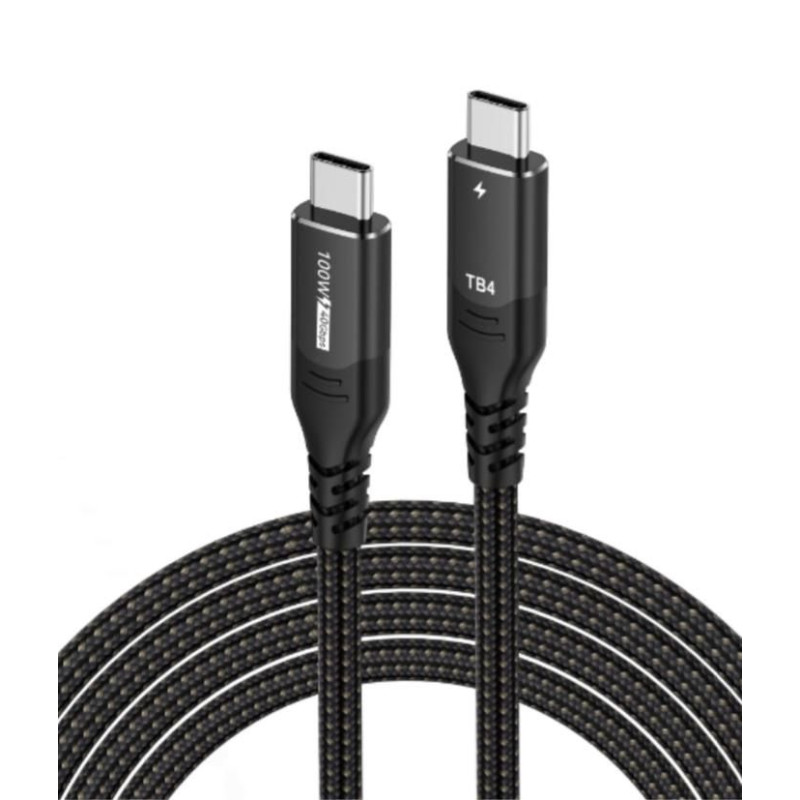 Кабель зарядний Type-C Thunderbolt 4 100W 0.5метр