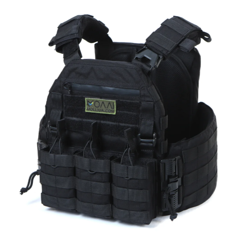 Плитоноска МІЦЬ 2.0 з функцією швидкого скидання Чорна (PLATE CARRIER) МОЛЛІ