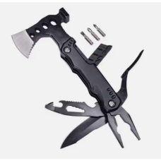 Сокира туристична з ножем Багатофункціональний інструмент Мультитул з набором Біт