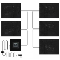 Нагревательные элементы от USB для одежды 5 зон, Подогрев от Power bank Нагревательные элементы от USB для одежды 5 зон, Подогрев от Power bank