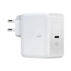 Блок питания зарядка для ноутбука 100 W Type-C, без кабеля Цвет Белый Блок питания зарядка для ноутбука 100 W Type-C, без кабеля Цвет Белый