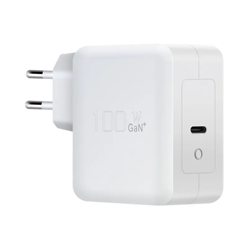 Блок живлення зарядка для ноутбука 100 W Type-C, без кабеля Колір Білий