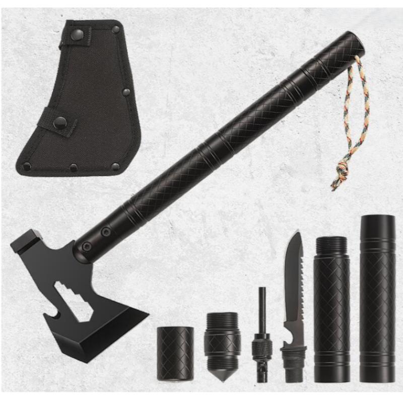 Туристический Многофункциональный топор компас Multiaxe 9 в 1