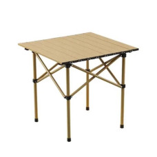 Легкий, алюмінієвий складний стіл для кемпінгу, вечірки, пікніка. Туристичний розкладний стіл у чохлі 53x51x50 см