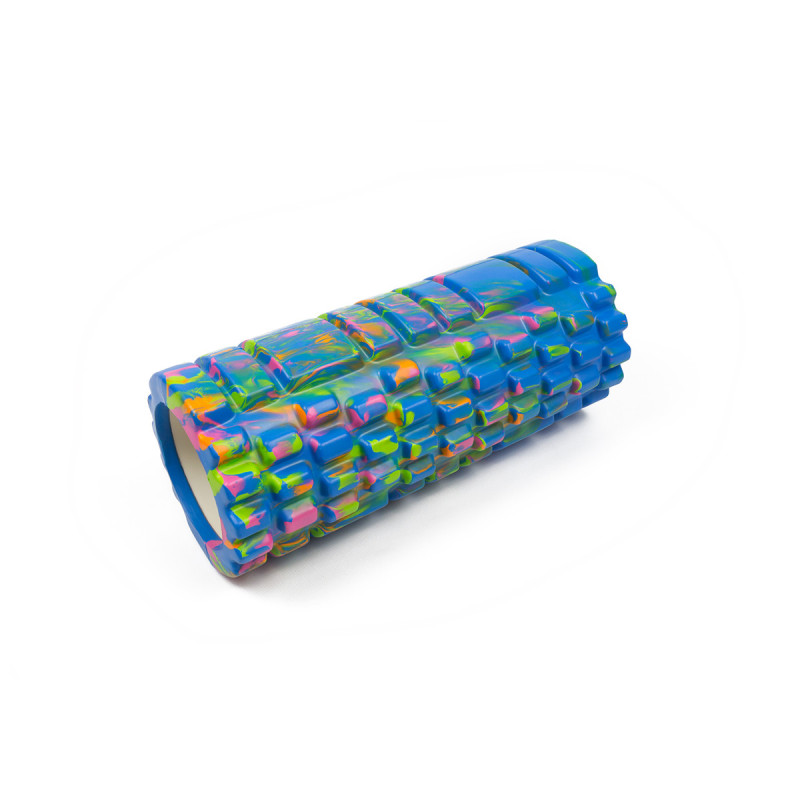 Ролик массажный EasyFit Grid Roller 33 см v.1.1 Multi Синий S53-1168