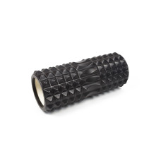 Ролик масажний EasyFit Grid Roller 33 см v.1.2 Чорний S53-1171