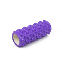 Ролик масажний EasyFit Grid Roller Extreme 33 см Фіолетовий S53-1179