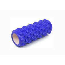 Ролик массажный EasyFit Grid Roller Extreme 33 см Синий S53-1176