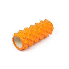 Ролик массажный EasyFit Grid Roller Extreme 33 см Оранжевый S53-1178