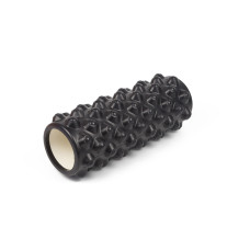 Ролик масажний EasyFit Grid Roller Extreme 33 см Чорний S53-1175