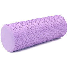 Ролик масажний EasyFit Foam Roller 30 см Бузковий S53-1181
