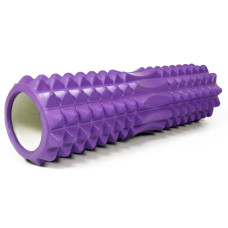 Ролик масажний EasyFit Grid Roller 45 см v.2.2 Фіолетовий S53-1192 Ролик масажний EasyFit Grid Roller 45 см v.2.2 Фіолетовий S53-1192