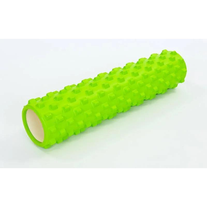 Ролик массажный EasyFit Grid Roller PRO 45 см Салатовый S53-1195
