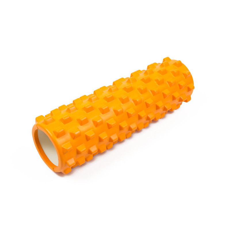 Ролик массажный EasyFit Grid Roller PRO 45 см Оранжевый S53-1196