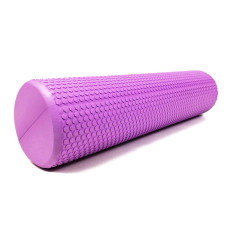 Ролик масажний EasyFit Foam Roller 45 см Фіолетовий S53-1203