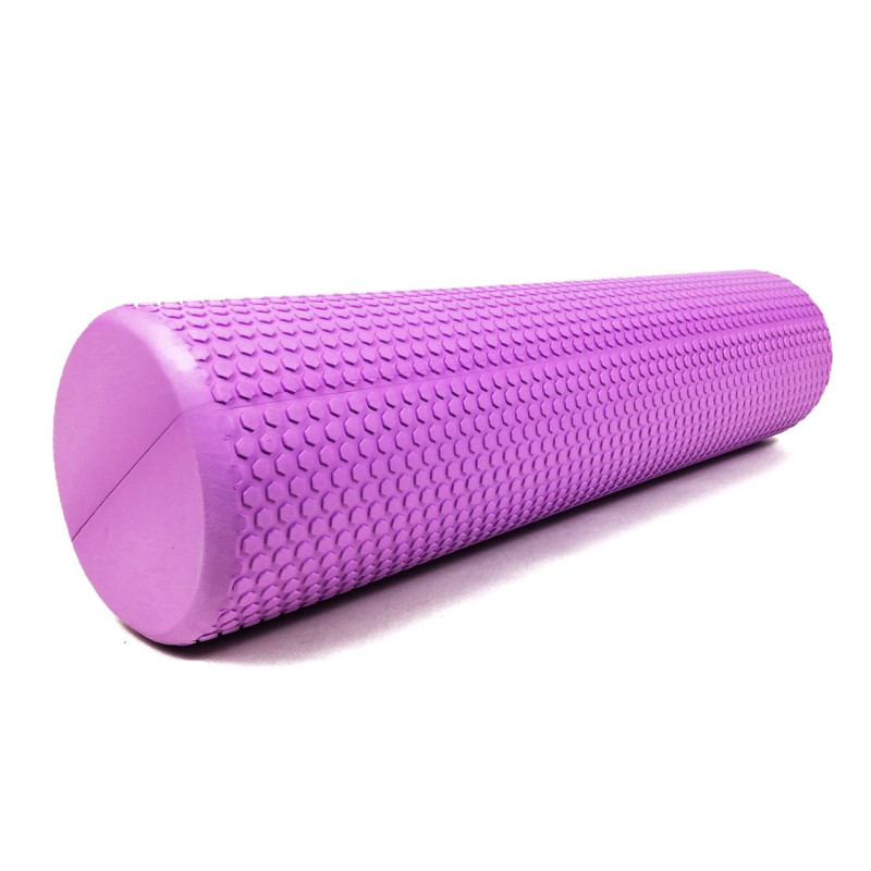 Ролик масажний EasyFit Foam Roller 45 см Фіолетовий S53-1203