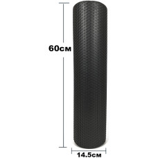 Ролик масажний EasyFit Foam Roller 60 см Чорний S53-1207 Ролик масажний EasyFit Foam Roller 60 см Чорний S53-1207