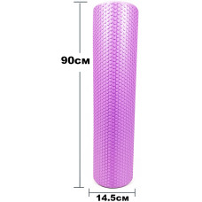Ролик массажный EasyFit Foam Roller 90 см Фиолетовый S53-1215