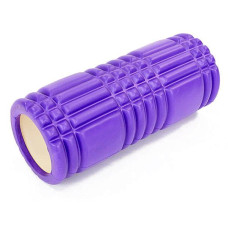 Ролик массажный EasyFit Grid Roller 33 см v.1.0 Фиолетовый S53-1161