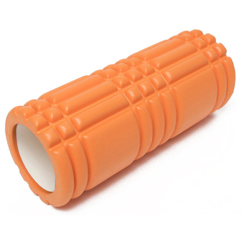 Ролик массажный EasyFit Grid Roller 33 см v.1.0 Оранжевый S53-1160
