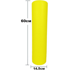 Ролик массажный EasyFit Foam Roller 60 см Желтый S53-1210