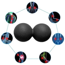 Мячик массажный EasyFit TPR двойной 12х6 см черный S53-1246 Мячик массажный EasyFit TPR двойной 12х6 см черный S53-1246