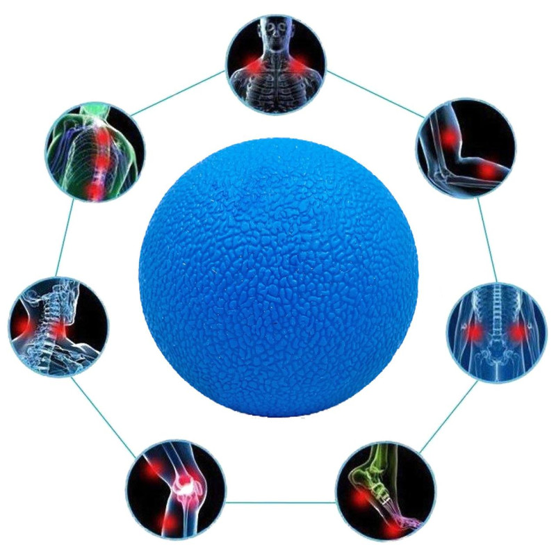 М'ячик масажний EasyFit TPR 6 см синій S53-1252