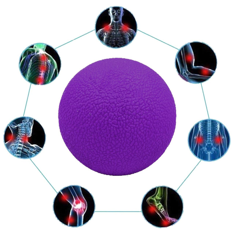 М'ячик масажний EasyFit TPR 6 см фіолетовий S53-1253