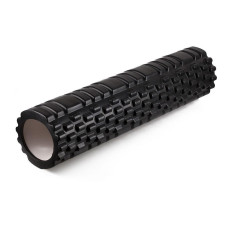 Ролер масажний EasyFit Grid Roller 60 см v.3.1 чорний S53-1265 Ролер масажний EasyFit Grid Roller 60 см v.3.1 чорний S53-1265