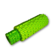 Ролик массажный EasyFit Grid Roller Double 33 см Салатовый S53-1417