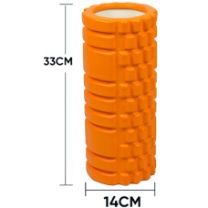 Ролик массажный EasyFit Grid Roller 33 см v.1.1 Оранжевый S53-1443 Ролик массажный EasyFit Grid Roller 33 см v.1.1 Оранжевый S53-1443