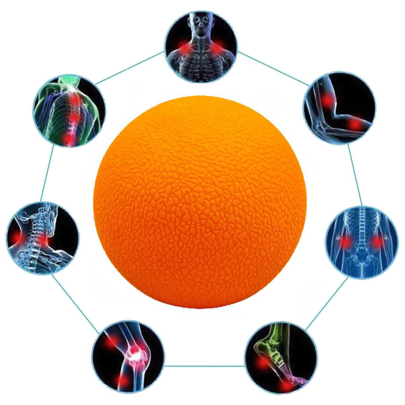 М'ячик масажний EasyFit TPR 6 см оранжевий S53-1501