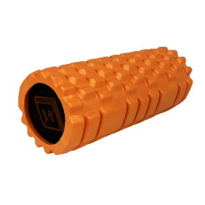 Ролик массажный EasyFit Solid Roller v.1.1s 33 см оранжевый S53-1556
