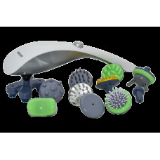 Ручний масажер Zenet ZET-718 універсальний вібромасажер для тіла з 10 насадками S55-730932283