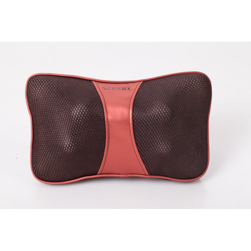Массажная подушка Zenet Zet-726 роликовый массажер с инфракрасным прогревом S55-1002469220