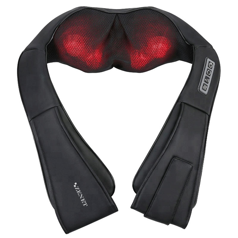 Массажер для шеи и спины Zenet ZET-758 роликовый с прогревом S55-728923239