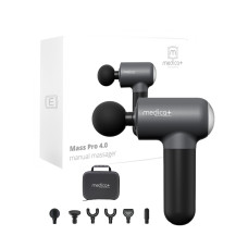 Перкусійний масажер для тіла і м'язів Medica+ MassHand Pro 4.0 Black S44-1904550803 Перкусійний масажер для тіла і м'язів Medica+ MassHand Pro 4.0 Black S44-1904550803