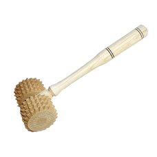 Массажер деревянный ручной роликовый.