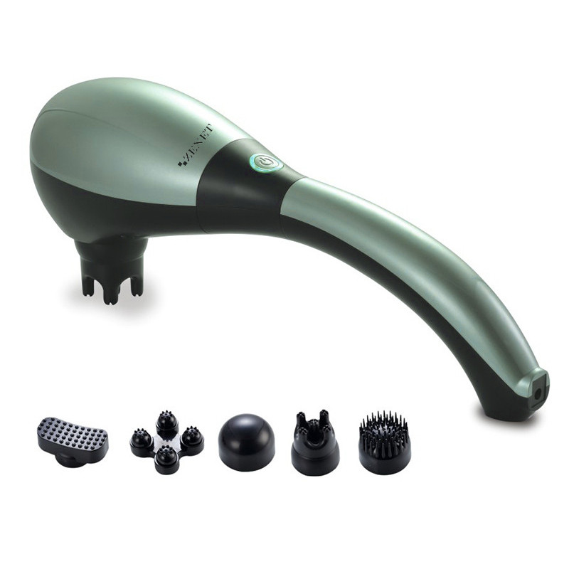 Аккумуляторный массажер для тела с 5 насадками и подогревом ZET-716 S55-2040220538