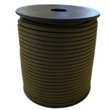 Тактичний військовий паракорд олива з зовнішньою оболонкою з поліестеру та внутрішня з нейлону Тактичний військовий паракорд олива з зовнішньою оболонкою з поліестеру та внутрішня з нейлону