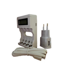 Інтелектуальний зарядний пристрій PL-NC07 з дисплеєм LCD для акумуляторів типу AA і AAA від PALO